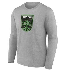 Fanatics Austin Football Club Soccer Long Sleeve Tee, Gray, Size XL, NWT